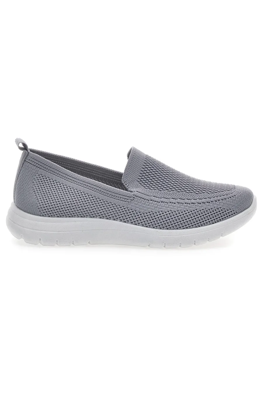 Sneakers Slip On Grigie in Tessuto Me & Me 06-ME u0026 ME Best