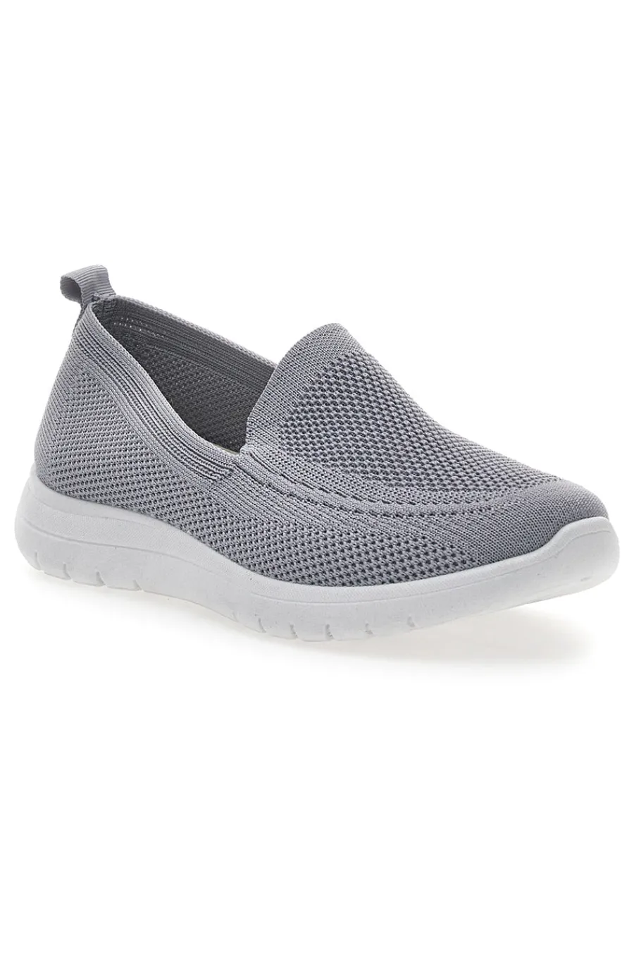 Sneakers Slip On Grigie in Tessuto Me & Me 06-ME u0026 ME Best