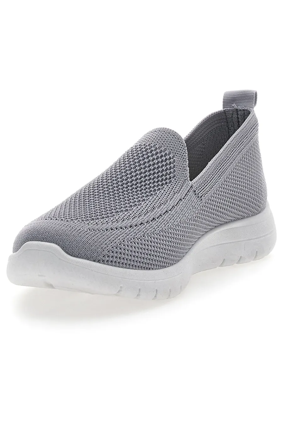 Sneakers Slip On Grigie in Tessuto Me & Me 06-ME u0026 ME Best
