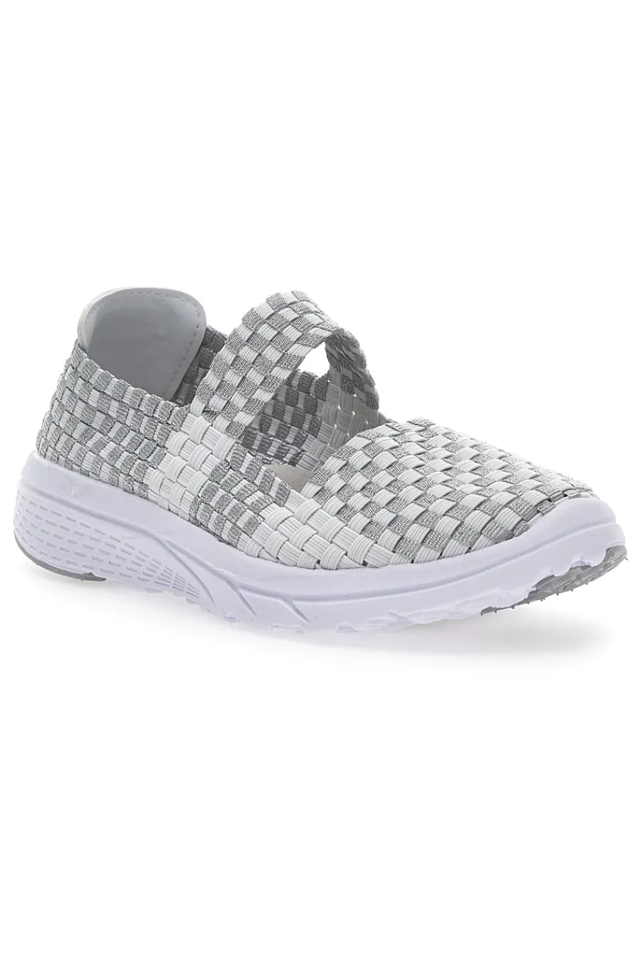 Sneakers Slip-on 9610 Bianche e Grigie-OVERLAND Online