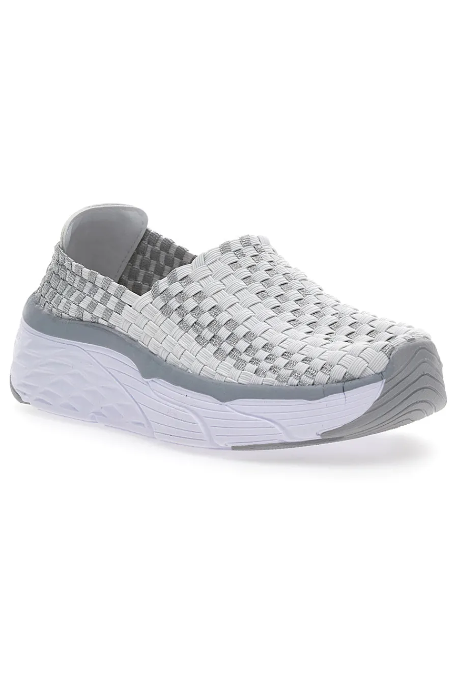 Sneakers Slip-on 9620 Bianche e Grigie-OVERLAND Clearance