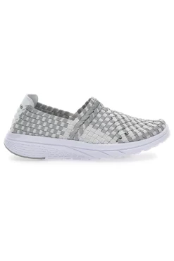Sneakers Slip-on 640 Bianche e Grigie-OVERLAND Best