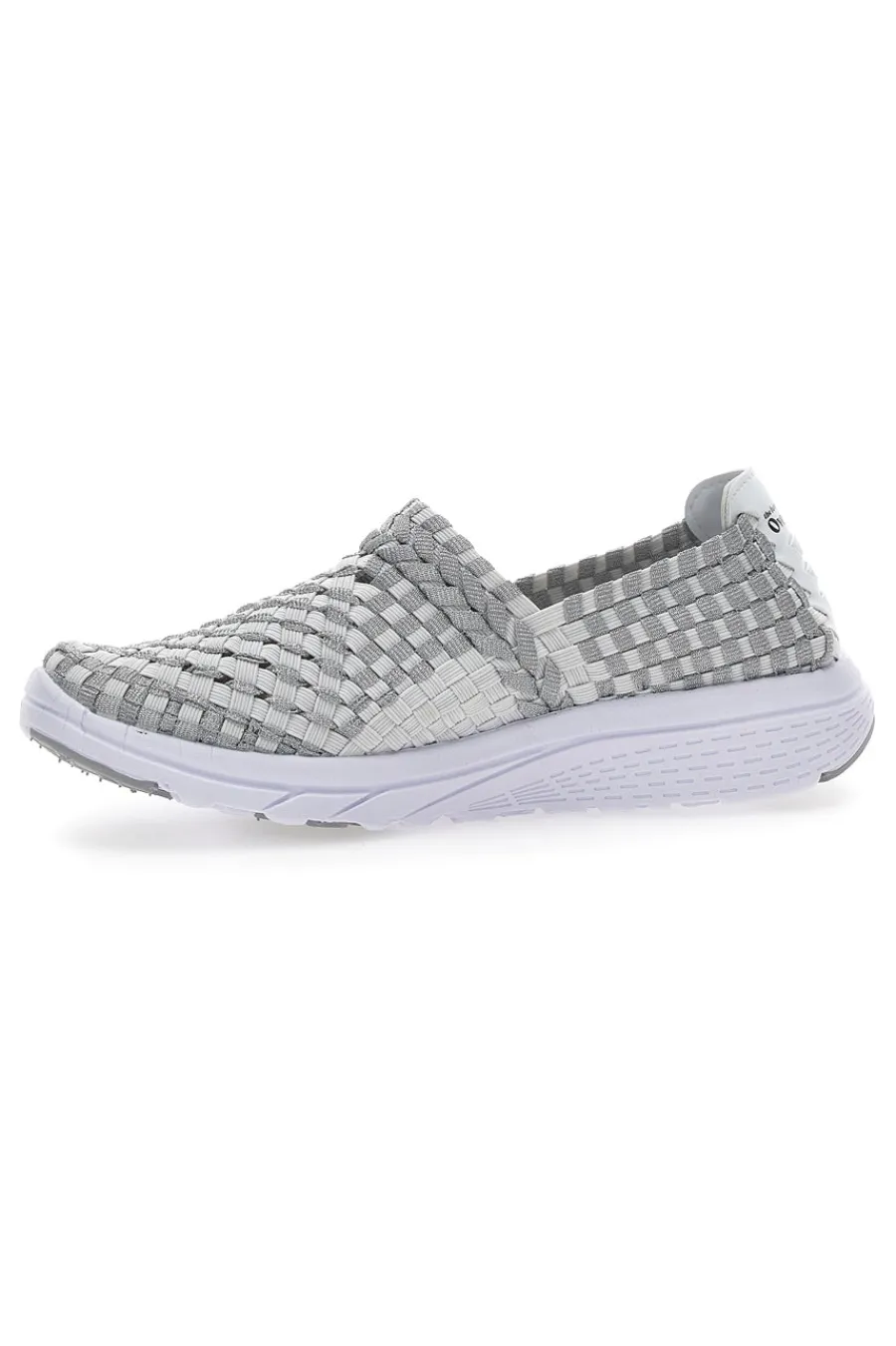 Sneakers Slip-on 640 Bianche e Grigie-OVERLAND Best
