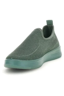 Sneakers slip on verdi in tessuto traforato tf2508059-MIO TEMPO Hot