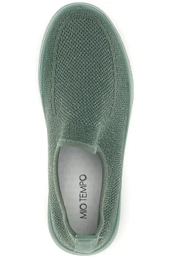 Sneakers slip on verdi in tessuto traforato tf2508059-MIO TEMPO Hot
