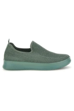 Sneakers slip on verdi in tessuto traforato tf2508059-MIO TEMPO Hot