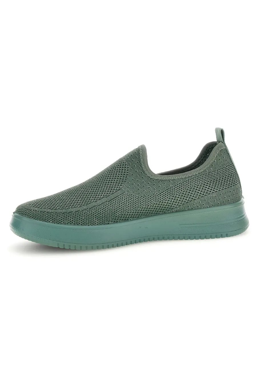 Sneakers slip on verdi in tessuto traforato tf2508059-MIO TEMPO Hot
