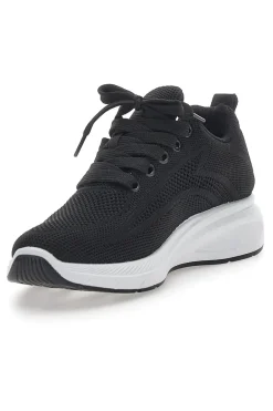 Sneakers Sportive Nere con Tomaia in Mesh THE TF68-FIRST ACTIVE
