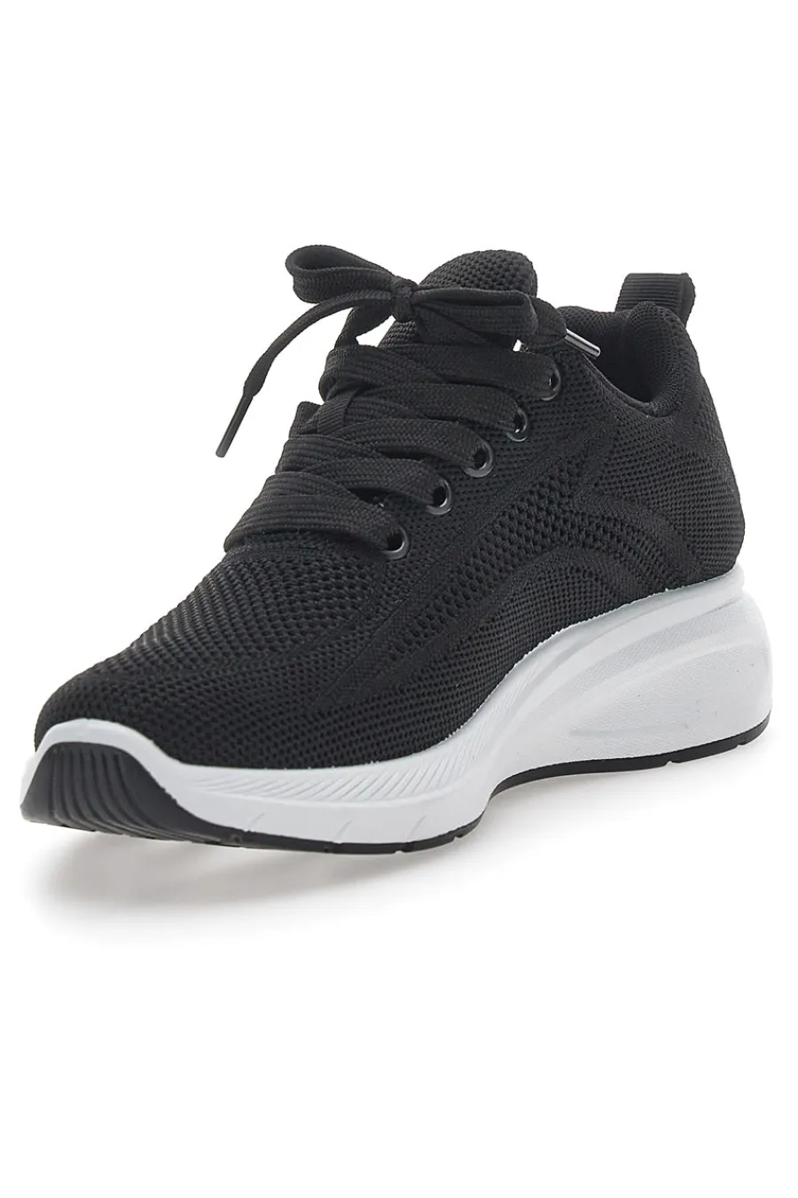 Sneakers Sportive Nere con Tomaia in Mesh THE TF68-FIRST ACTIVE