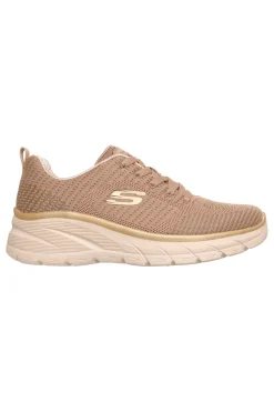 Sneakers taupe in knit con Memory Foam Fashion Fit 2.0 Moonlight Glow-SKECHERS Clearance