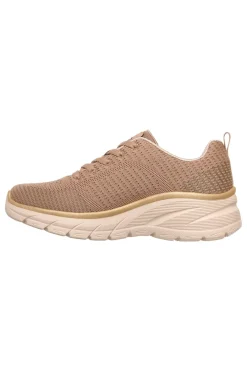 Sneakers taupe in knit con Memory Foam Fashion Fit 2.0 Moonlight Glow-SKECHERS Clearance