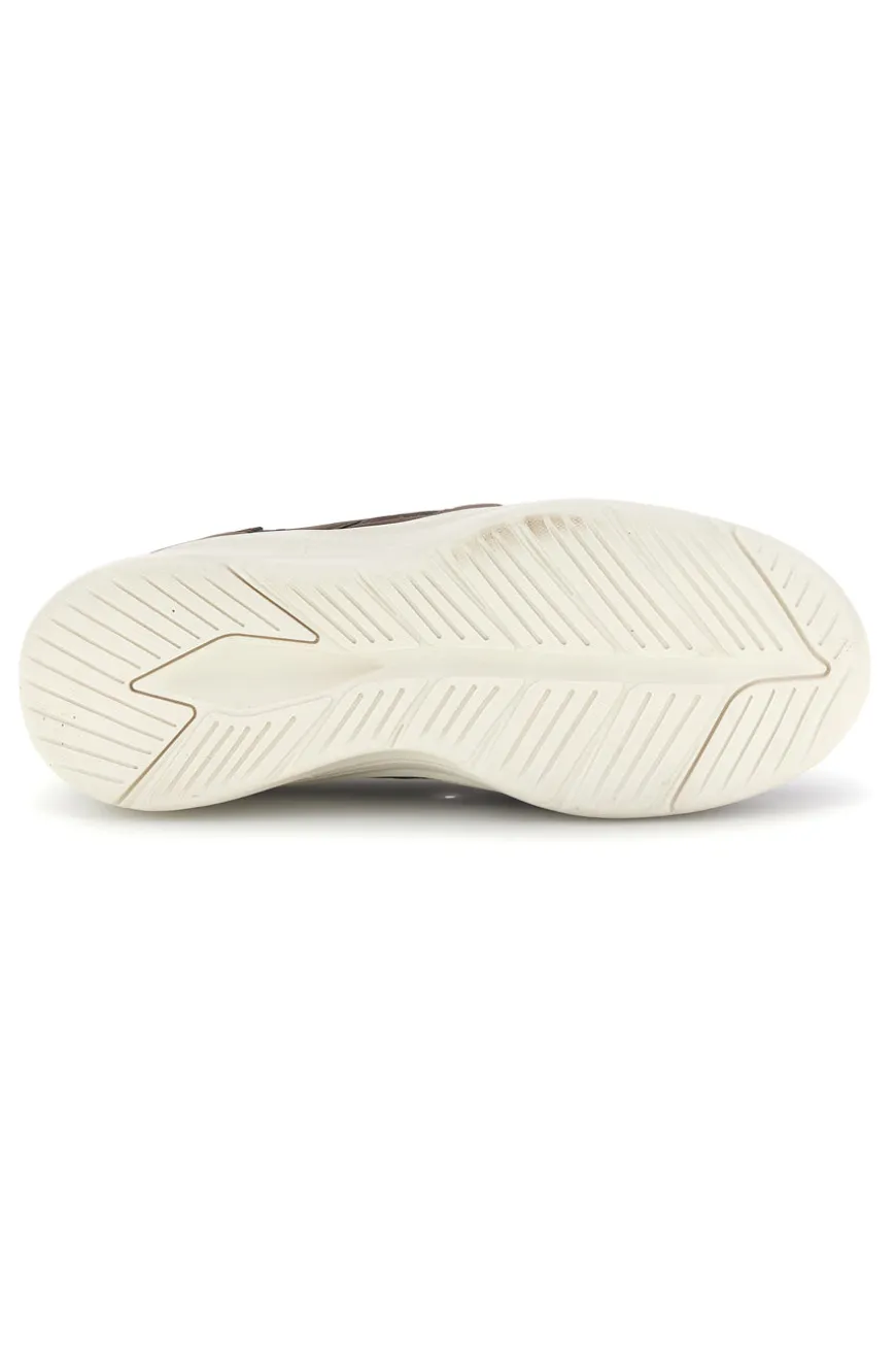 Sneakers tortora e marrone in tessuto Marina Militare MM2286