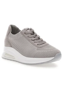Sneakers in tessuto traspirante con zeppa 485IN-INBLU New