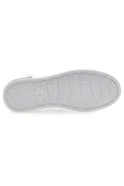 Sneakers traforate bianche con dettaglio argento BK2440-CAFE' COST Outlet