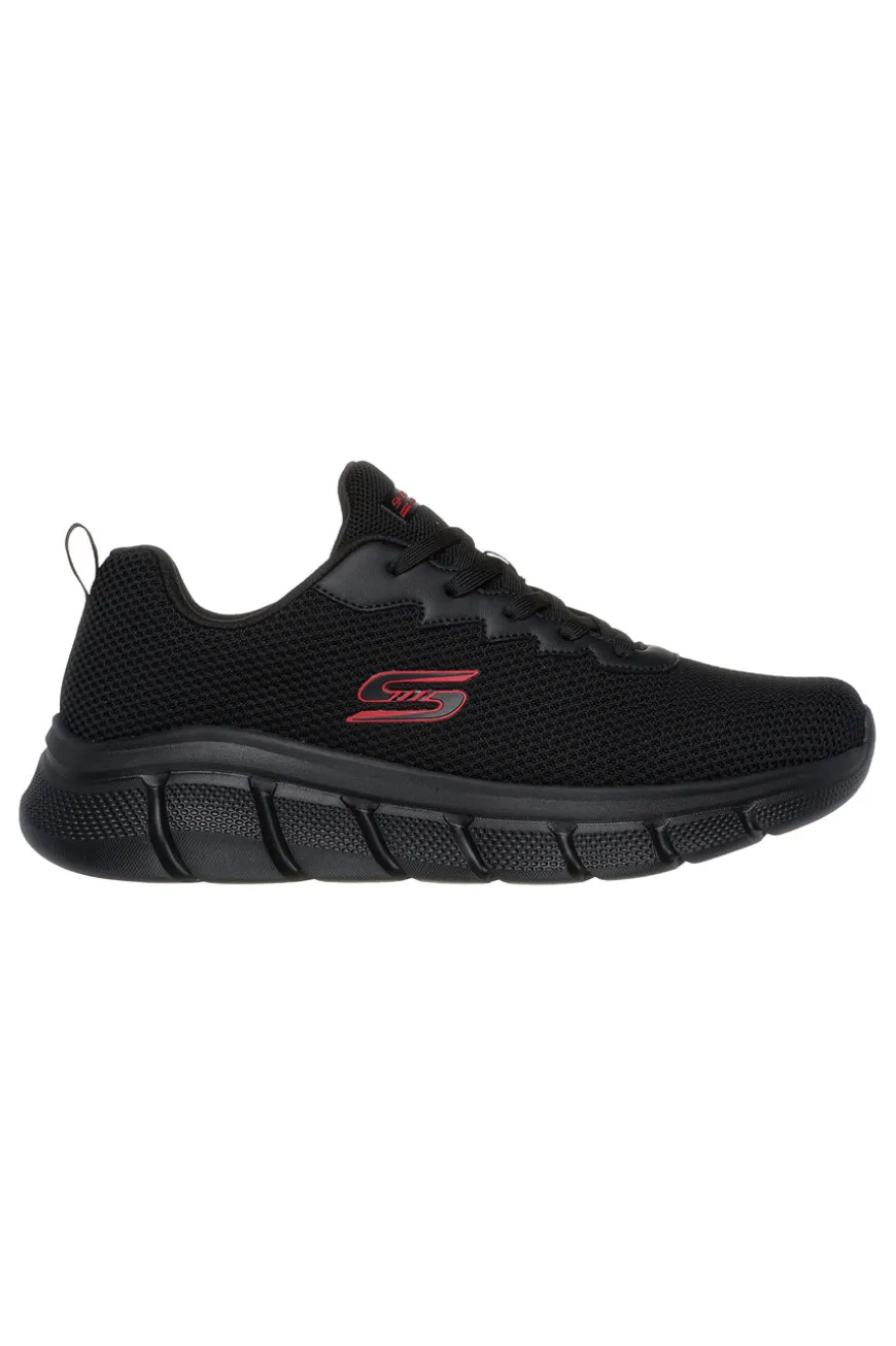 Sneakers Vegane Nere con Soletta in Memory Foam Skechers BOBS Sport B Flex - Chill Edge