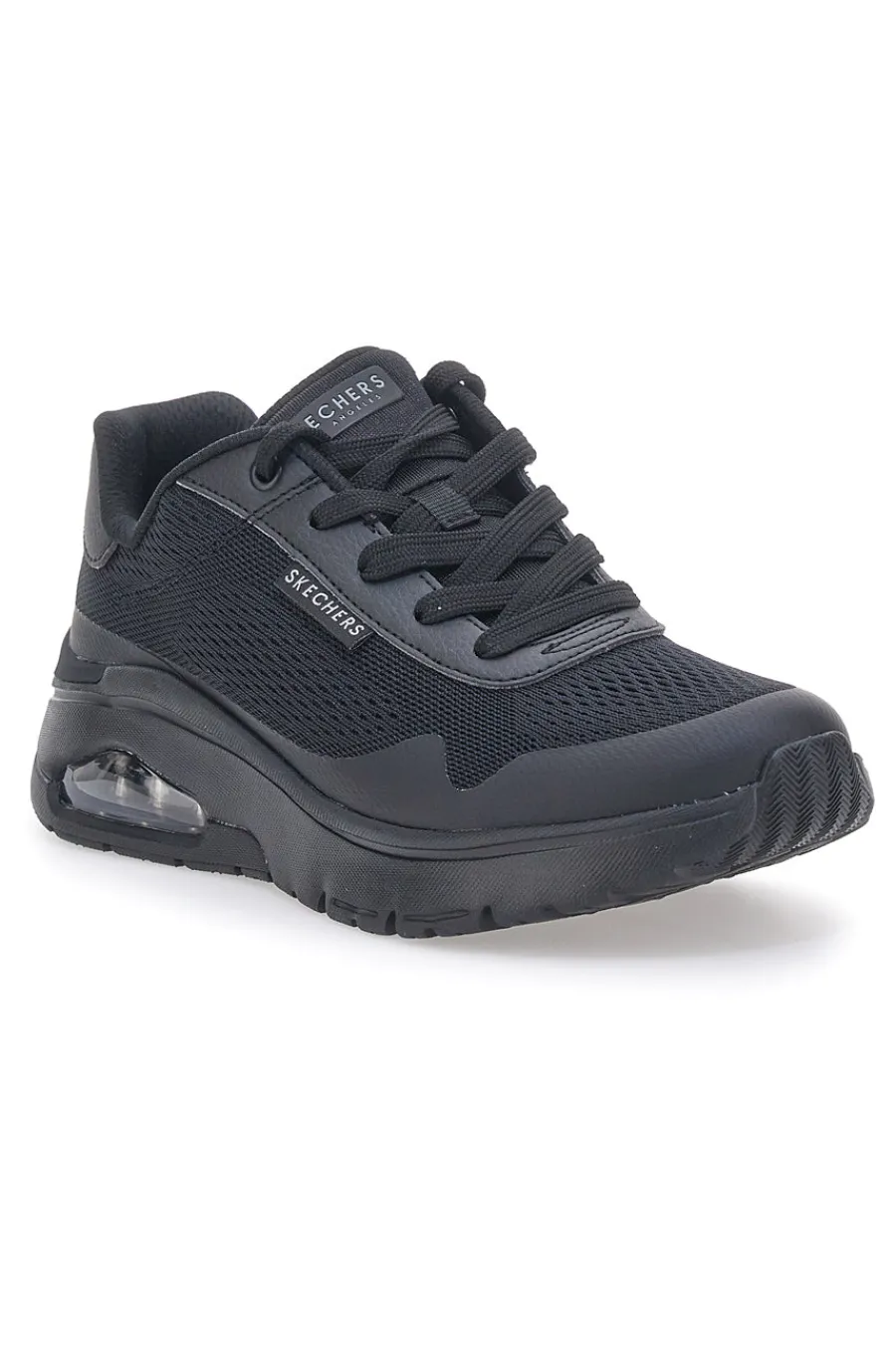 Sneakers Vegan Nere con Platform Uno Flex - Spring On Air-SKECHERS