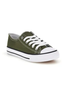 Sneakers in tela stringate basse 8011-2T2L Hot