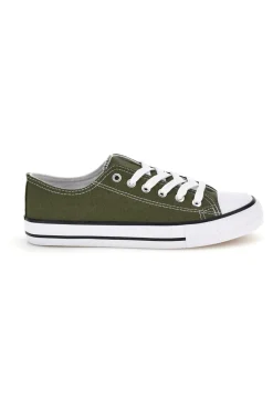 Sneakers in tela stringate basse 8011-2T2L Hot