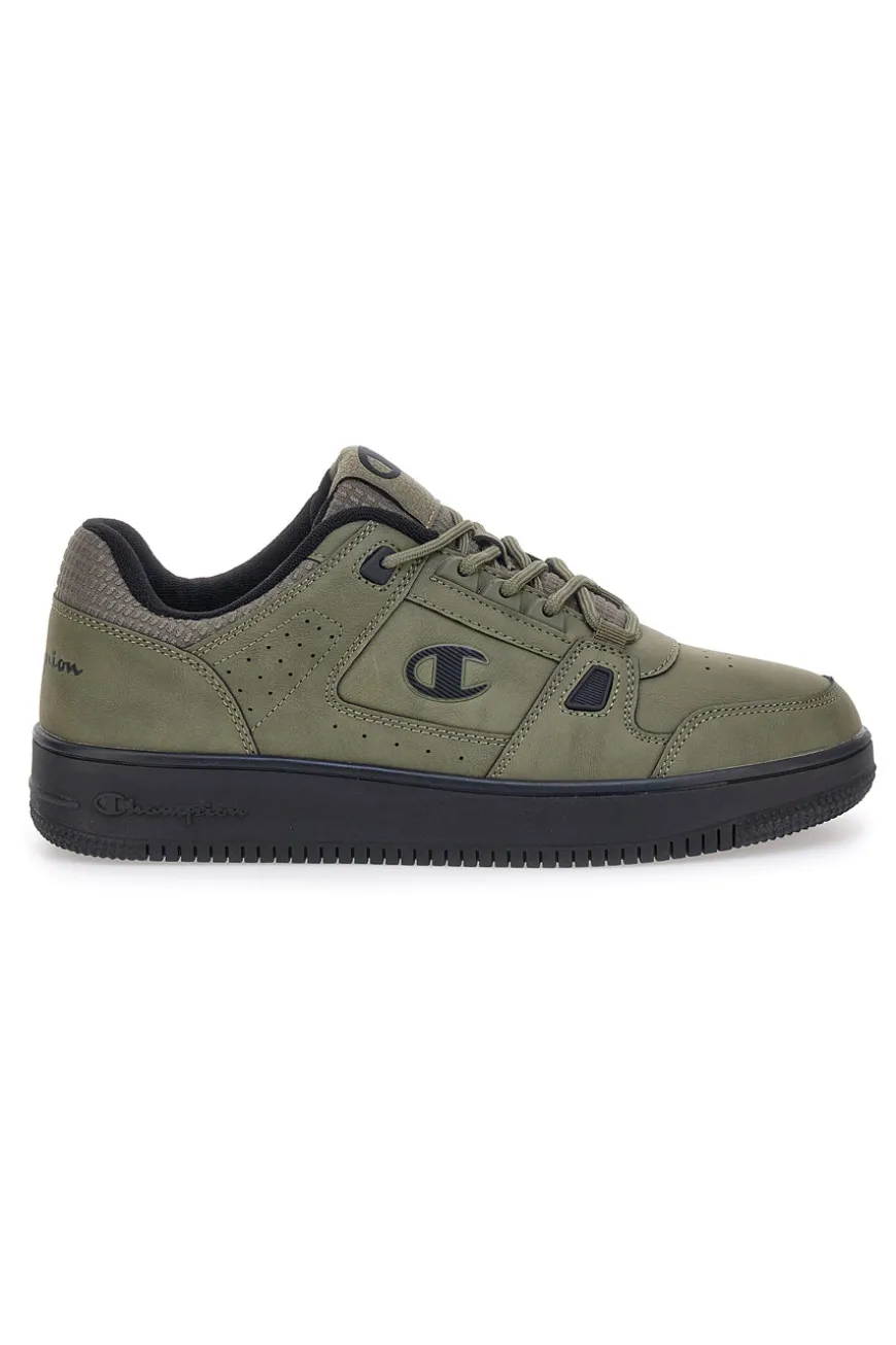 Sneakers verde militare con dettagli neri Champion RD18 LOW COMB