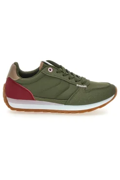 Sneakers verdi e bianche con lacci GB2015-FIRST LADY