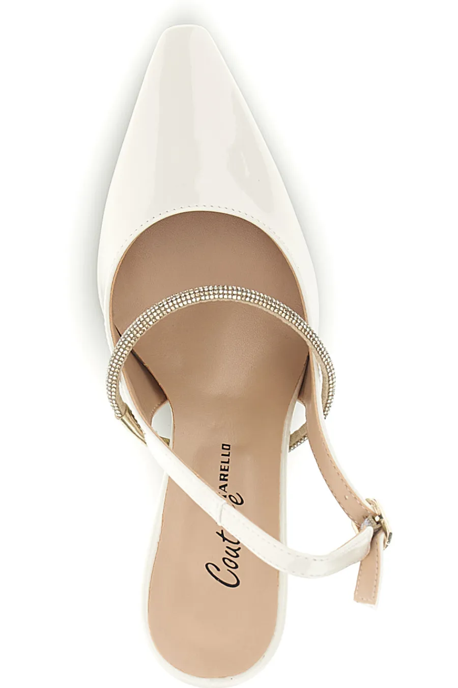 Spitze beige Pumps mit Riemen 8330-PITTARELLO COUTURE Hot
