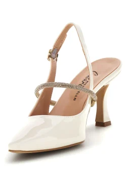 Spitze beige Pumps mit Riemen 8330-PITTARELLO COUTURE Hot