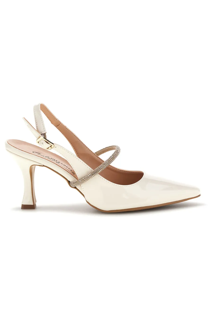 Spitze beige Pumps mit Riemen 8330-PITTARELLO COUTURE Hot