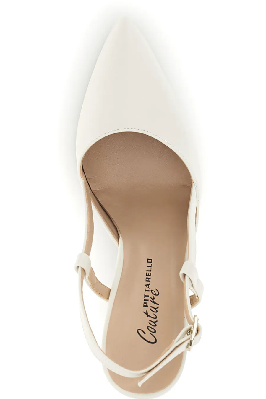 Spitze cremefarbene Slingback-Schuhe mit Riemen 1922-PITTARELLO COUTURE Best