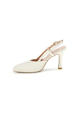 Spitze cremefarbene Slingback-Schuhe mit Riemen 1922-PITTARELLO COUTURE Best