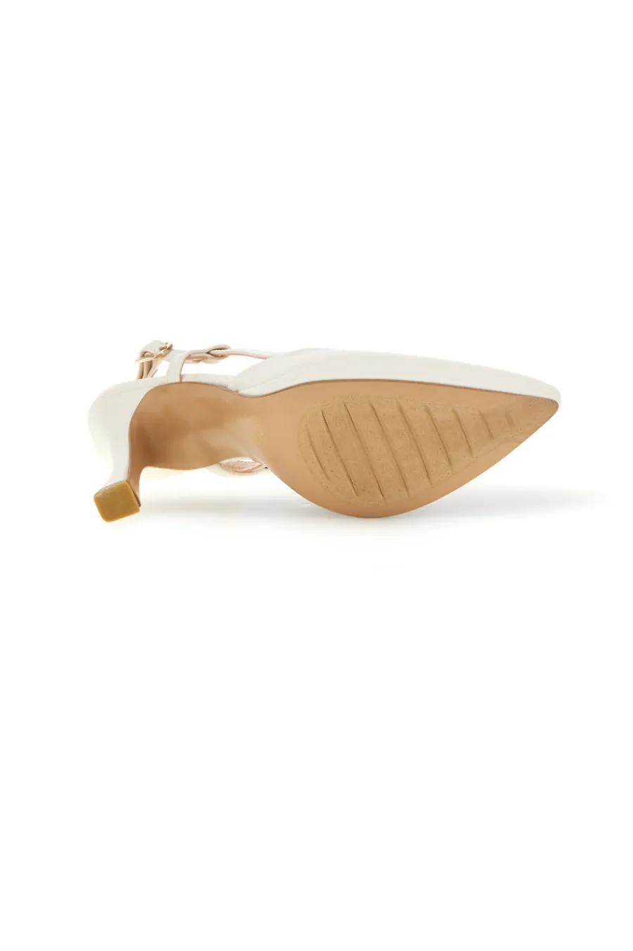 Spitze cremefarbene Slingback-Schuhe mit Riemen 1922-PITTARELLO COUTURE Best