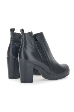 Stivaletti Ankle Boots 302 Nero Vera Pelle-PITTARELLO CLASS