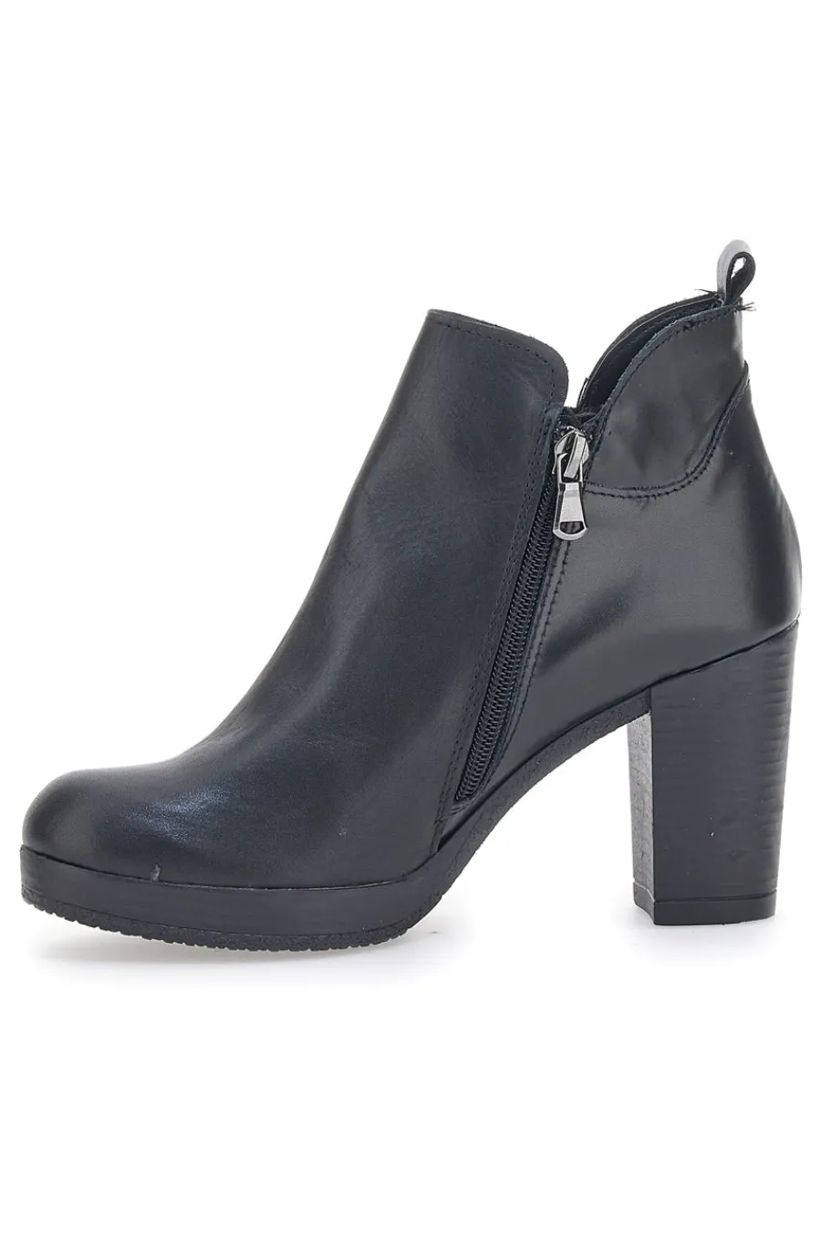 Stivaletti Ankle Boots 302 Nero Vera Pelle-PITTARELLO CLASS