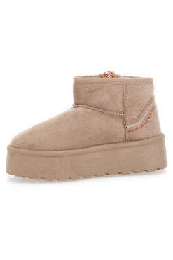 Stivaletti Beige Con Pelo e Flatform ME&ME 002-ME u0026 ME