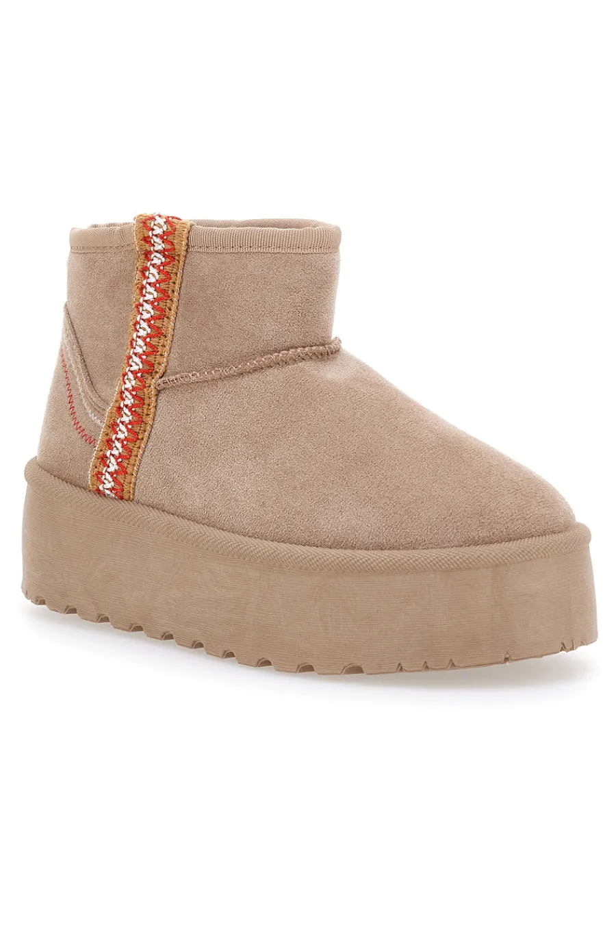 Stivaletti Beige Con Pelo e Flatform ME&ME 002-ME u0026 ME