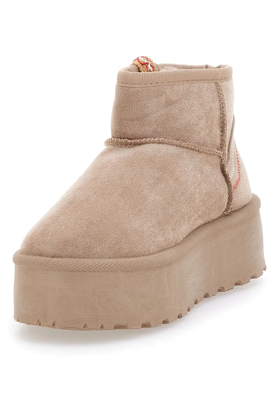 Stivaletti Beige Con Pelo e Flatform ME&ME 002-ME u0026 ME