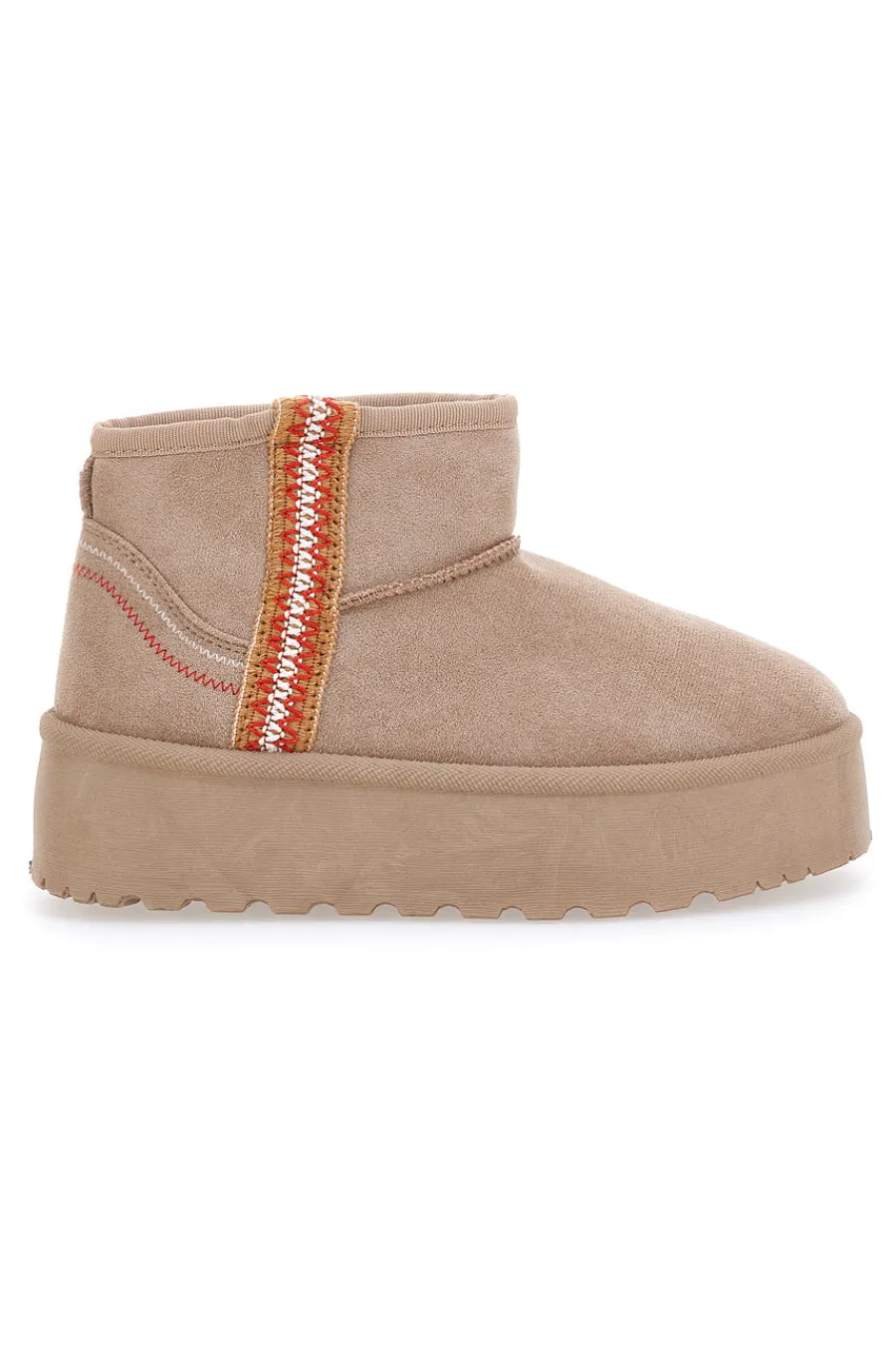 Stivaletti Beige Con Pelo e Flatform ME&ME 002-ME u0026 ME