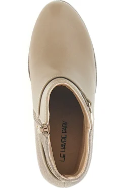 Stivaletti Beige con Tacco Alto e Plateau e Dettagli Dorati RQ23WT7-LE HAVRE PARIS Online