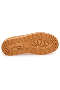 Stivaletti beige effetto pantofola con platform e interno in pelo PK1497C-PITTARELLO LOVE