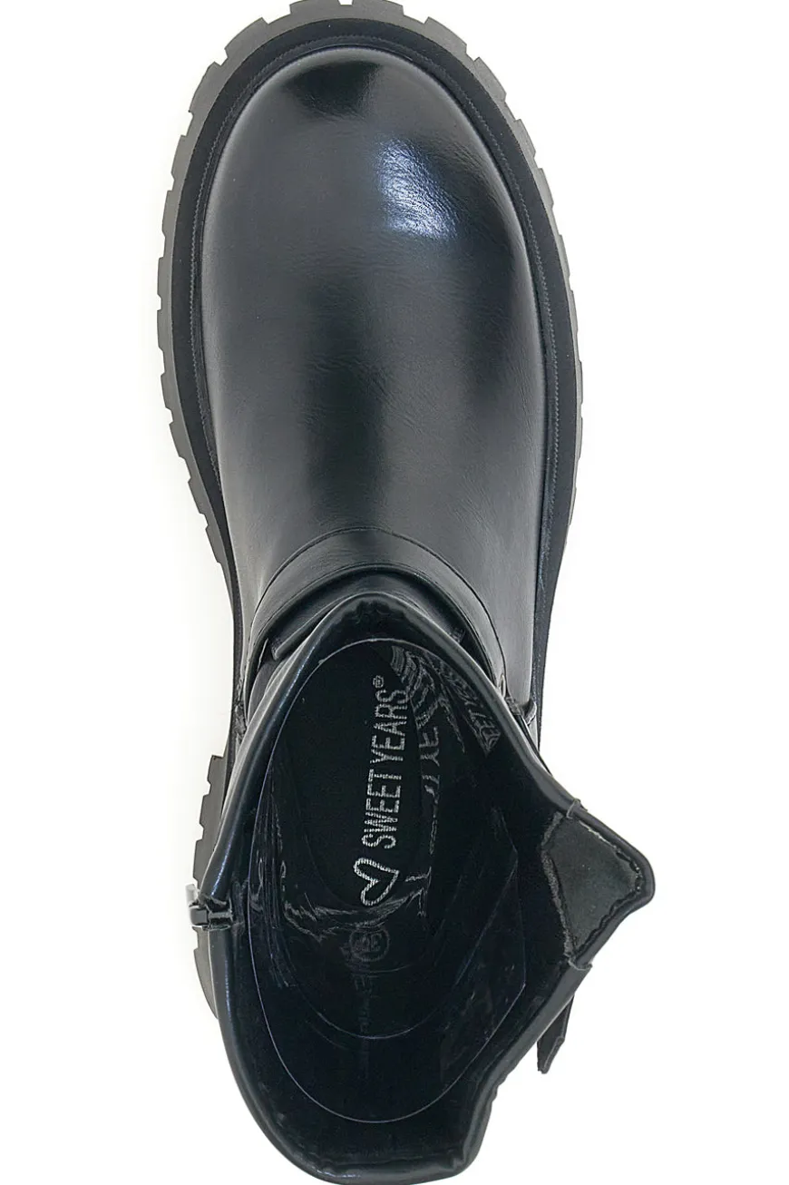 Stivaletti Biker Neri Sweet Years 8583