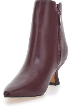 Stivaletti bordeaux con tacco a rocchetto BZD200Q5-MON DIEU Outlet