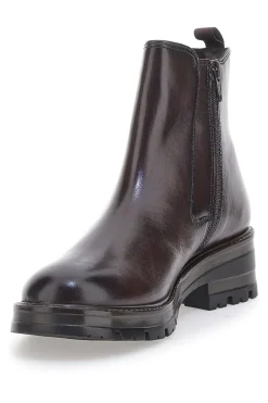 Stivaletti Chelsea Bordeaux con Tomaia in Pelle 2413-MIO TEMPO Discount
