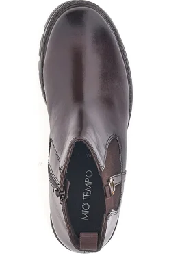 Stivaletti Chelsea Bordeaux con Tomaia in Pelle 2413-MIO TEMPO Discount
