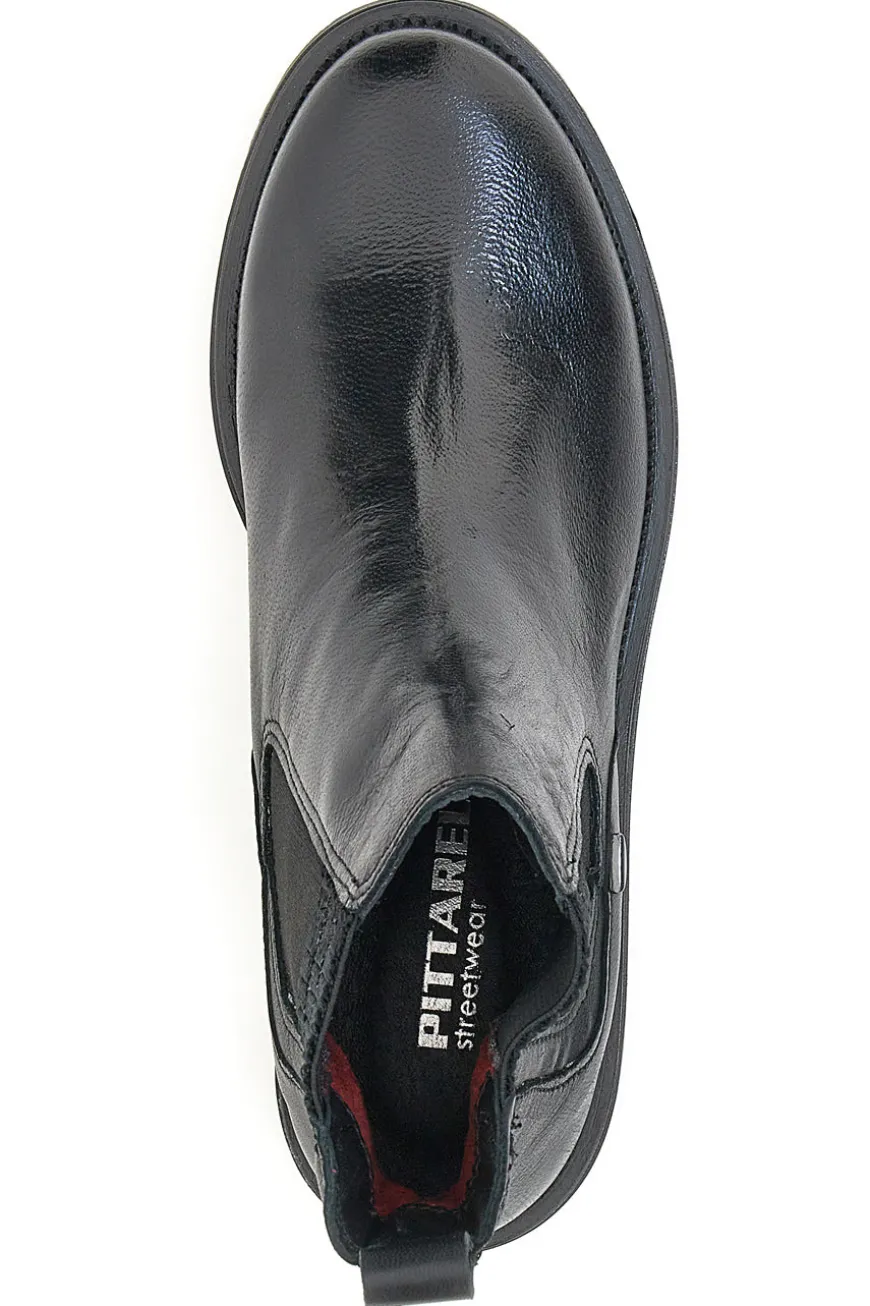 Stivaletti Chelsea Pittarello 77273 Neri Vera Pelle