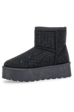 Stivaletti con Strass Neri 1302-PITTARELLO GLAM Sale