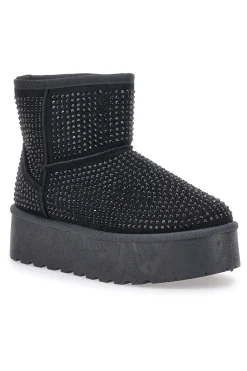 Stivaletti con Strass Neri 1302-PITTARELLO GLAM Sale