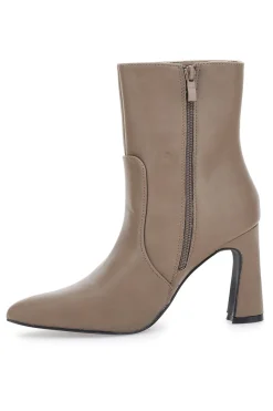 Stivaletti con Tacco Beige 749-MON DIEU Best