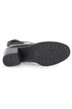Stivaletti con Tacco Neri 2302-MIO TEMPO Outlet