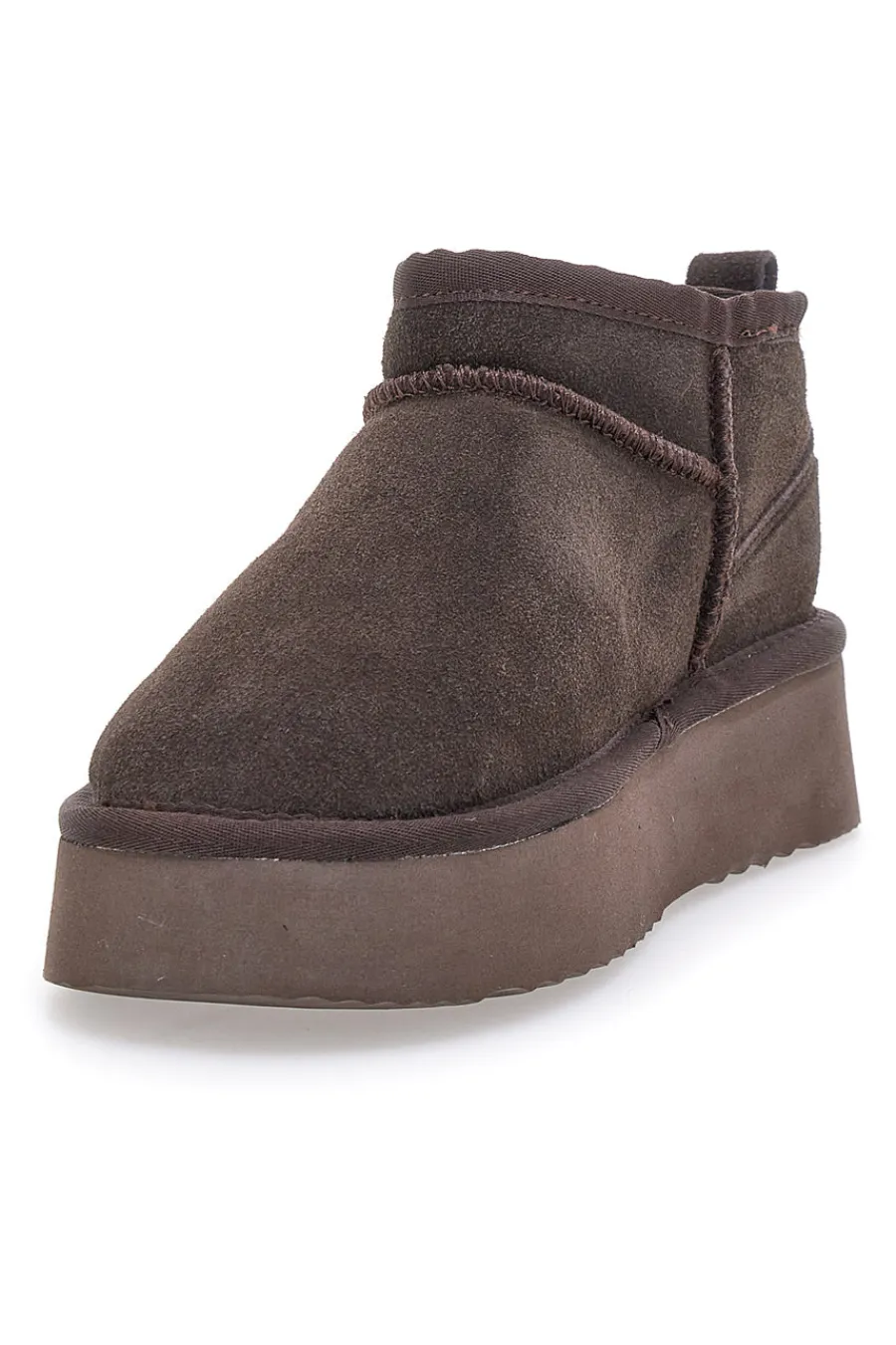 Stivaletti Flatform in Vera Pelle Scamosciata con Pelo Pittarello Wow 3547-WOW PITTARELLO Best
