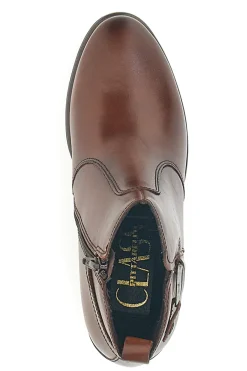Stivaletti marroni con tomaia liscia e tacco a blocco 1977-PITTARELLO CLASS Hot