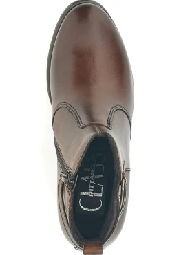 Stivaletti marroni in vera pelle con doppia fibbia 1976-PITTARELLO CLASS Clearance